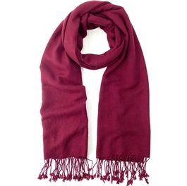 Cranberry Pashmina Shawl 2 Ply