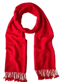 Red Pashmina Shawl 2 Ply