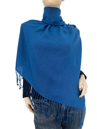 Moroccan Blue Pashmina Wrap