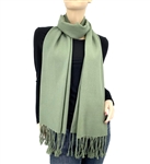 Dark Sage Green Ring Pashmina