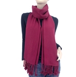 Burgundy Ring Pashmina