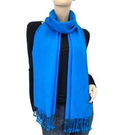 Peacock Blue Ring Pashmina