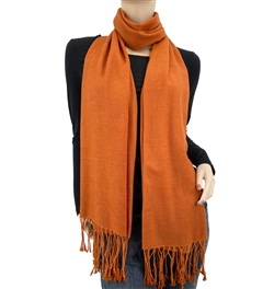 Burnt Orange Ring Pashmina