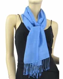 Pashmina/Silk Water Stole Blue