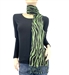 Green Zebra Animal Print Pashmina