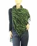 Green Zebra Animal Print Pashmina