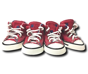 denim red stars converse