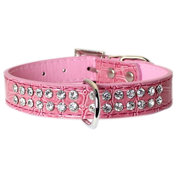 croc rhinestones pink