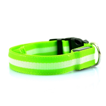 led collar green