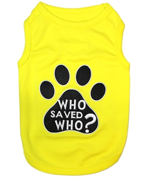 who saved who dog shirt