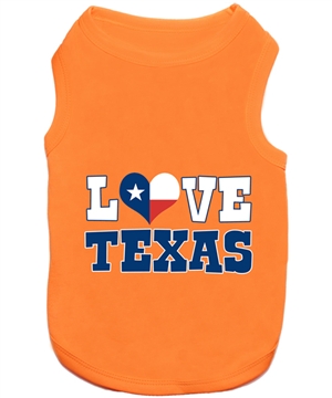 love texas dog shirt