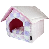 cotton candy medium pink house