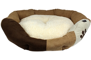 caramel micro-fiber bed