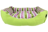 canvas striped green bed