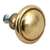 Amerock 848LB Cabinet Knob, 1 in Projection, Zinc, Light Antique Brass