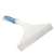 Simple Spaces YB88143L Window Squeegee, 9-3/8 in Blade, Plastic Blade, Wide Blade, 10-1/4 in OAL, Blue/White