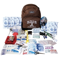 This pet survival kit is essential. Be prepared for anything with the My Pet & Me Survival Kit. Include this kit in your emergency storage kit for those 3 days when you're not home or on the move