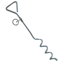 Spiral Ground Stake can screw into the ground to hold your dog's leash.