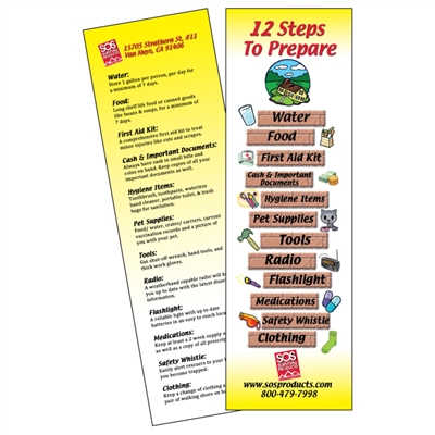Bookmark 12 Steps to Prepare