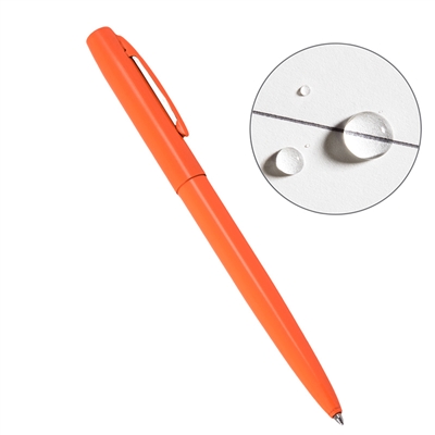 All Weather Orange Metal Clicker Pen OR97