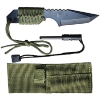 Outdoor Survival Knife with Fire Starter