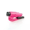 Take this pink ResQMe Keychain Window Breaker / Seatbelt Cutter with you anywhere you go