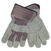 Leather Palm Work Gloves - Large