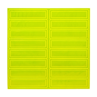 Reflective Adhesive Strips - Lime