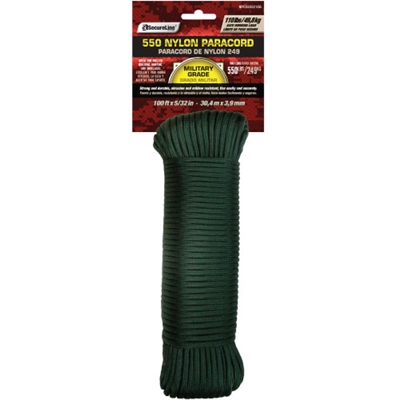 Nylon 550 Paracord Green 100 ft