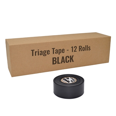 Triage Tape Black 12-Pack