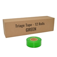 Triage tape green 12 pack