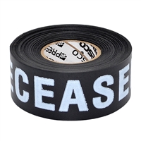 Triage Tape DECEASED Black 300 ft