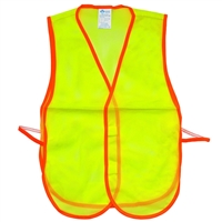 Fine Mesh Safety Vest - Hi-Vis Lime