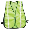 Fine Mesh Safety Vest with Stripes - Hi-Vis Lime