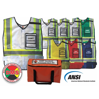 CERT 8 Position ICS Vest Kit