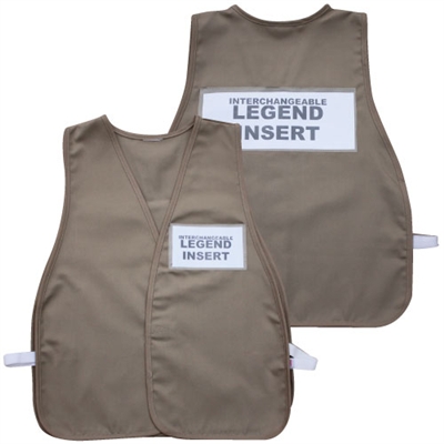 ICS Cloth Safety Vest - Tan