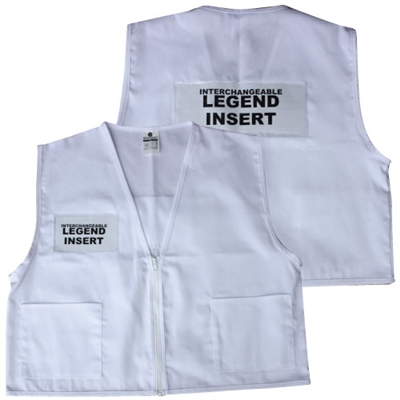 Deluxe ICS Cloth Safety Vest - White