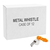 Metal Whistle with Lanyard 12-Pack