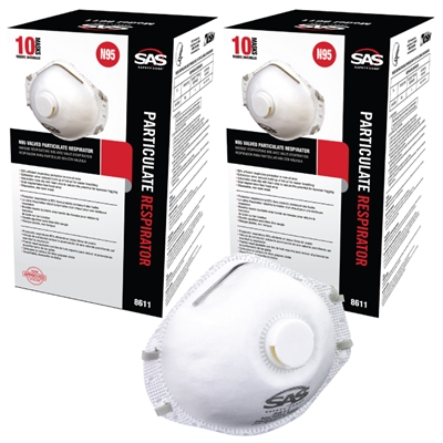 N95 Valved Particulate Respirators 120 Case