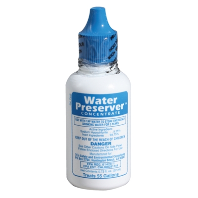 Water Preserver Concentrate - Treats 55 Gallons of Water