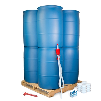 55 Gallon Water Barrel Pallet Kit