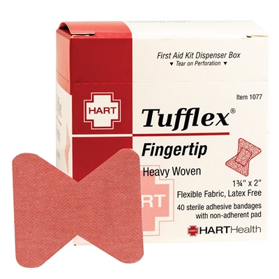 Woven Adhesive Fingertip Bandages - 40-Pack