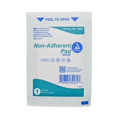 Non-Adherent Pads Sterile 2 in x 3 in 10-Pack