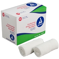 Stretch gauze bandage roll 3 in 12 pack