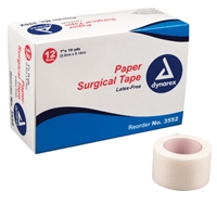 Paper Surgical Tape 1 in x 10 Yd 12 Pack