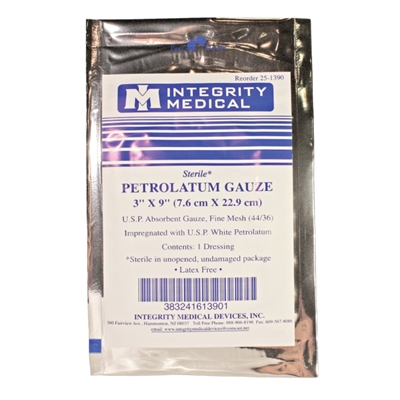 Petrolatum Gauze Dressing - 3" x 9"