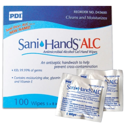 sani hands instant hand sanitizing wipes 100 pack