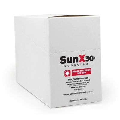 SunX 30+ Sunscreen - 25 Pack