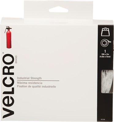 VELCRO Brand Self Adhesive Fastener - White - 2" x 15'