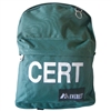 Purchase a CERT Backpack. A CERT backpack is big enough to hold all your gear for camping or hiking